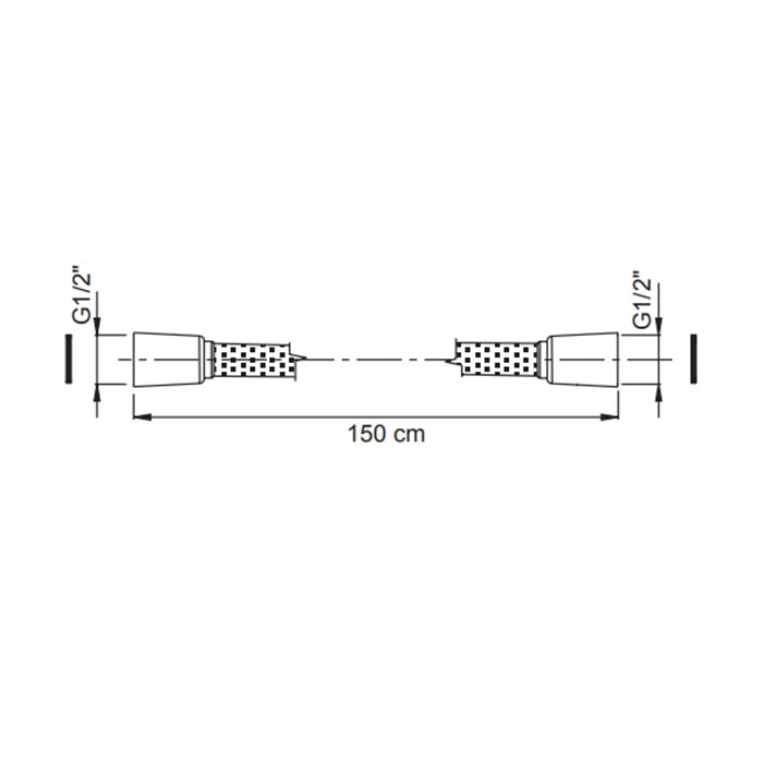 Fima Carlo Frattini шланг для душа 1500 мм. spillo steel, нержавеющая сталь арт. f2957inox