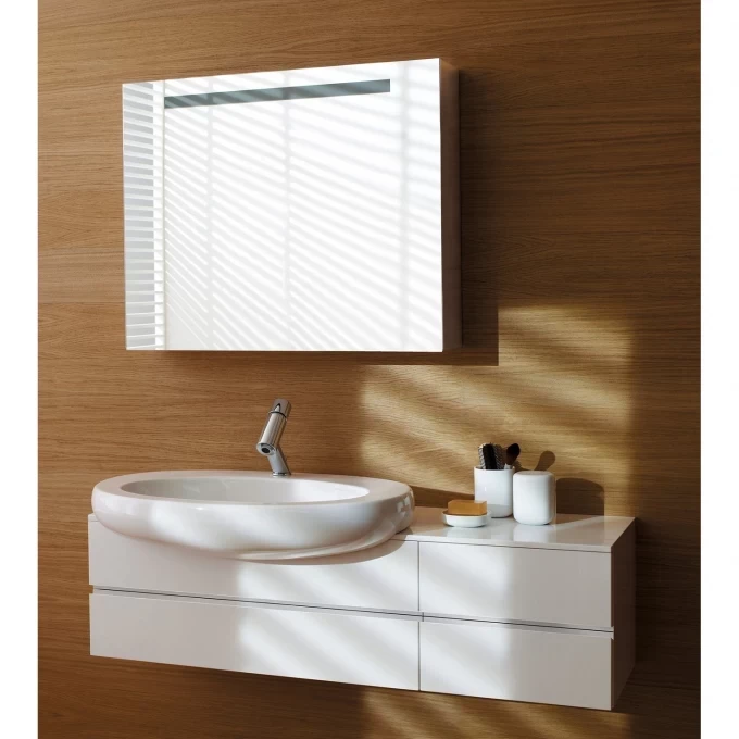 LAUFEN раковина полувстраиваемая 75x52, IL BAGNO ALESSI ONE - 8.1897.2.400.104.1