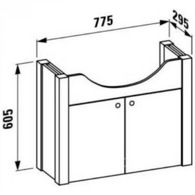 LAUFEN тумба под раковину, VIENNA - 4.2033.1.047.556.1