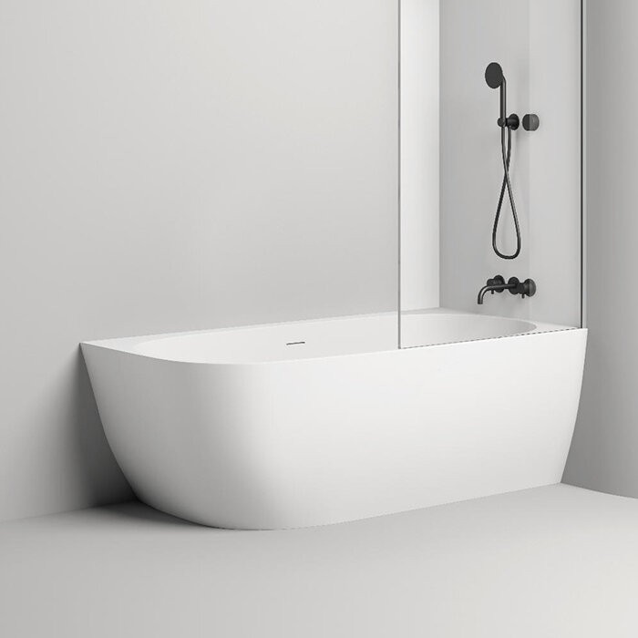 Salini ванна пристенная угловая 170x85, sofia, 102514grf цвет: глянцевый белый