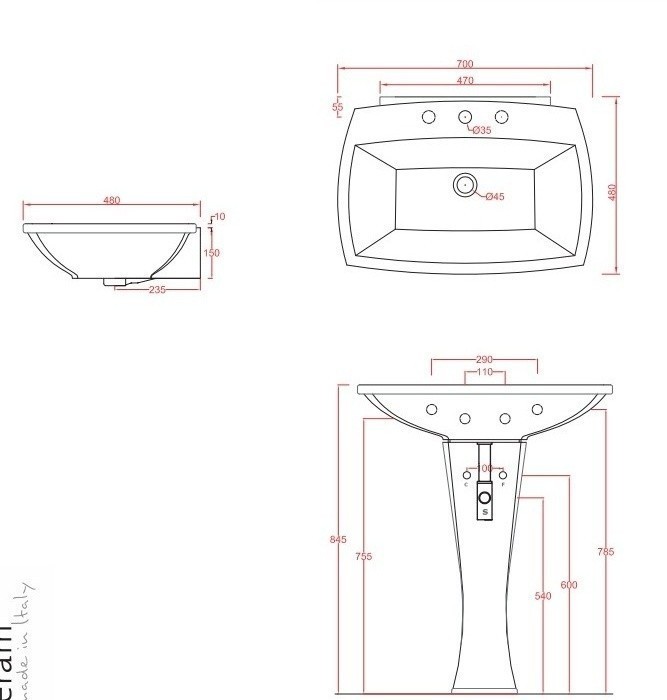 ArtCeram раковина для ванной комнаты, bul001 01 00 blues цвет: белый глянцевый