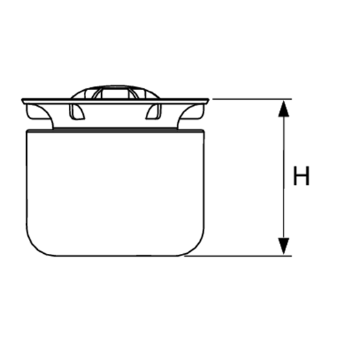 TECE погружной стакан с мембраной для сифонов, drainpoint s - 3695002