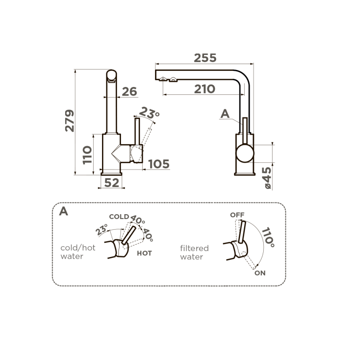 Omoikiri смеситель для кухни Nakagawa 2 Plus-SL латунь/sicilian lemon арт. 4994446