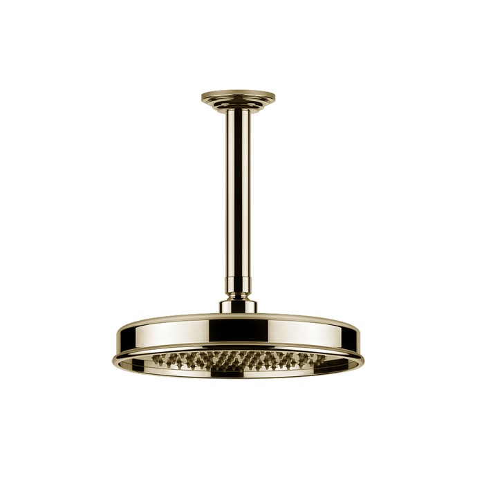 Gessi Верхний душ d200 мм., с потолочным держателем 288 мм., Venti20, 65152#710 цвет: brass pvd