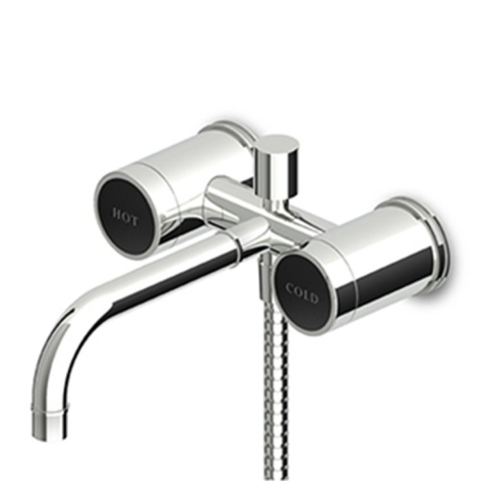 Zucchetti смеситель для ванны-душа на 3 отверстия с гладким фланцем, savoir, хром арт. zsv226.c-