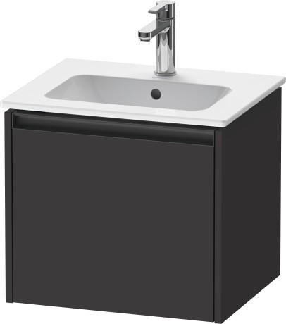 Duravit тумба подвесная под раковину 420 мм х 510 мм х 440 мм, ketho.2, k25061080800000 цвет: графит суперматовый