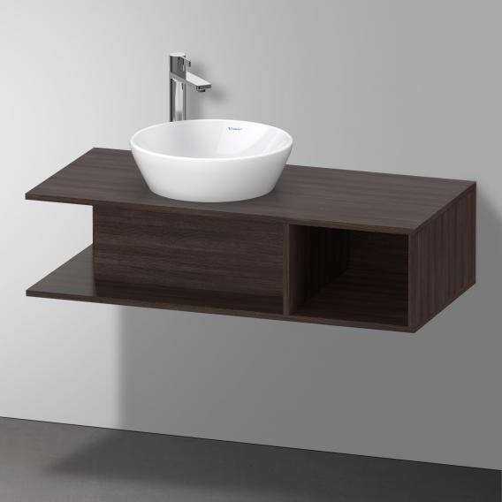 Duravit тумба подвесная под раковину слева 1000 мм х 480 мм, d-neo, de491905353 цвет: каштан темный