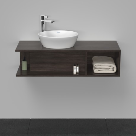 Duravit тумба подвесная под раковину слева 1000 мм х 480 мм, d-neo, de491905353 цвет: каштан темный