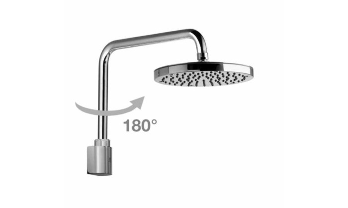 Bossini верхний душ с поворотным кронштейном, oki, хром арт. h59405.030