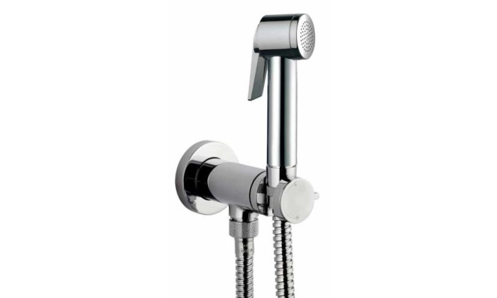 Bossini гигиенический душ со смесителем mixer set, paloma flat, хром арт. e37011b.030