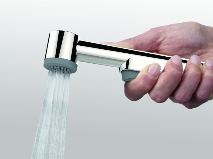 Bossini гигиеническая лейка с кнопкой подачи воды, macan, хром арт. b00490.030