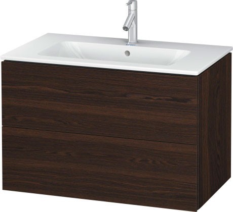 Duravit тумба подвесная под раковину, l-cube, lc 6241 6969 цвет: орех брашированный