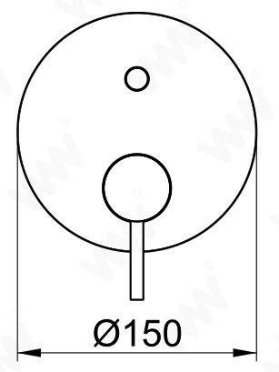 Almar смеситель для душа core, арт. e186532.hb