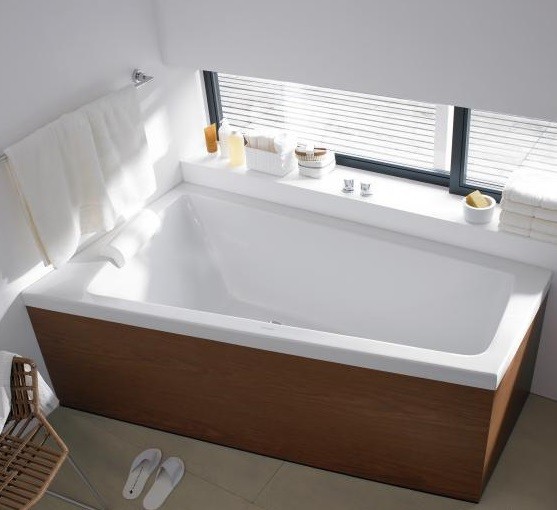 Duravit акриловая ванна 1700 х 1000 c наклоном для спины слева, paiova, 700212000000000 цвет: белый