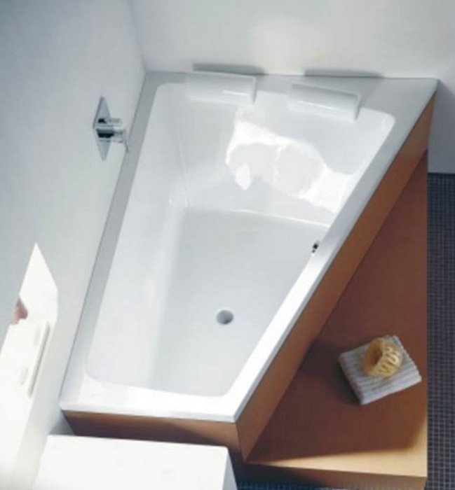 Duravit акриловая ванна 1700 х 1000 c наклоном для спины слева, paiova, 700212000000000 цвет: белый