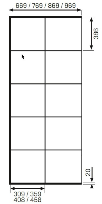 Душевое ограждение 90x200, New trendy New modus black, черный арт. EXK-5547