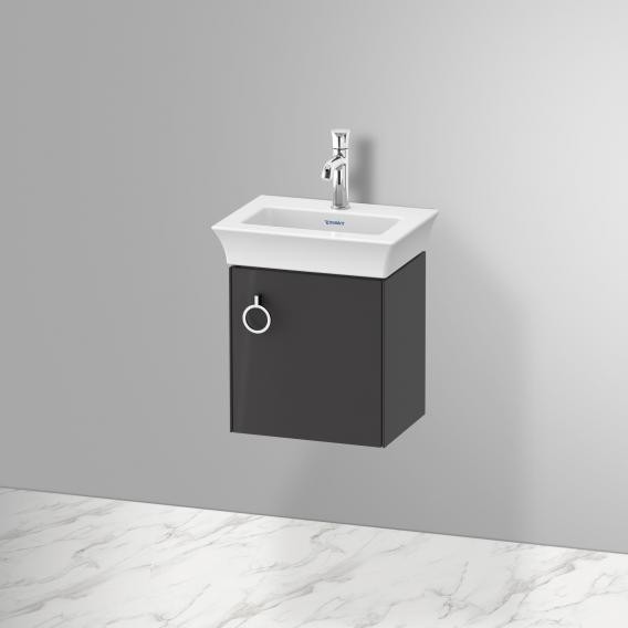 Duravit тумба подвесная правая 298 мм х 384 мм, с ручкой, white tulip, wt4250rh1h1 цвет: графит глянцевый