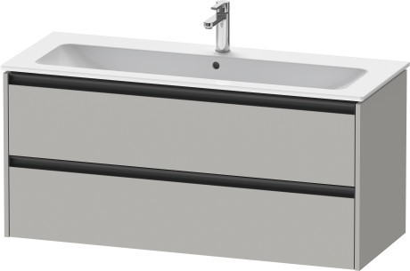 Duravit тумба подвесная под раковину 480 мм х 1210 мм х 550 мм, ketho.2, k25265007070000 цвет: бетонно-серый матовый