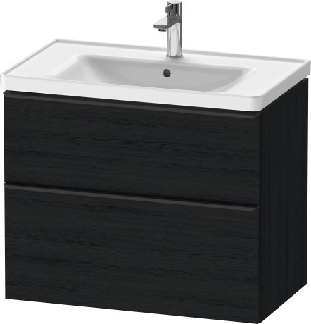Duravit тумба подвесная под раковину 784 мм х 452 мм, d-neo, de435501616 цвет: чёрный дуб
