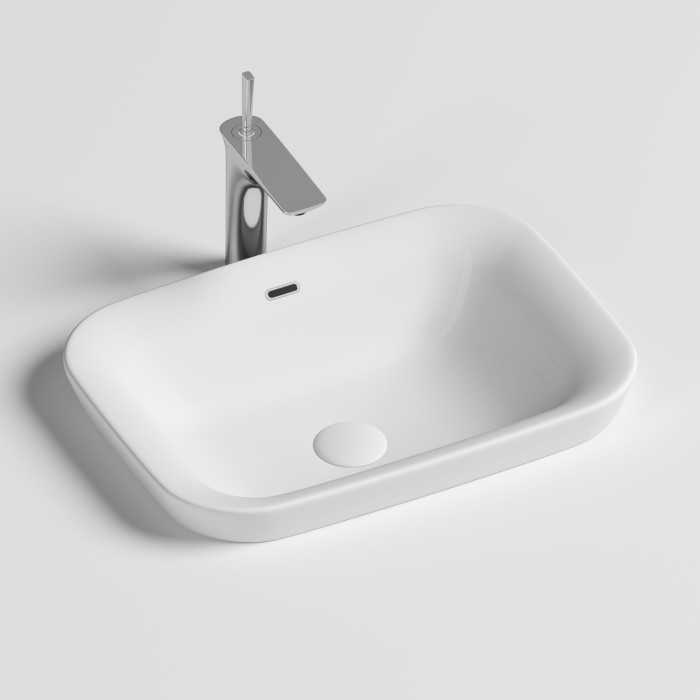 Ceramicanova встраиваемая сверху раковина element, cn6041 цвет: белый