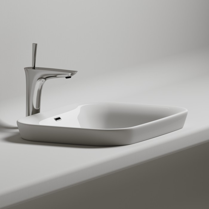 Ceramicanova встраиваемая сверху раковина element, cn6041 цвет: белый