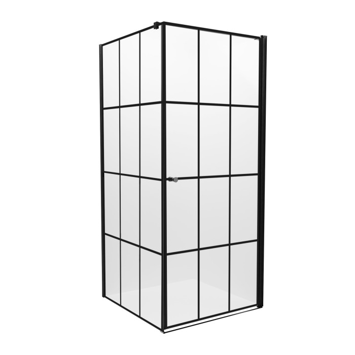 Душевое ограждение 90x90x195 p, New trendy Superia black, арт. K-0605