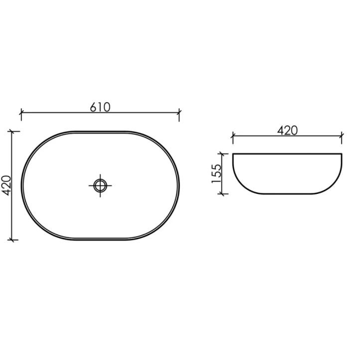 Ceramicanova раковина накладная element, cn6064 цвет: белый