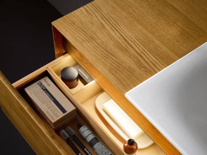 Keuco разделитель выдвижных ящиков 273х75х273 мм бук, edition lignatur, арт. 33399 900201