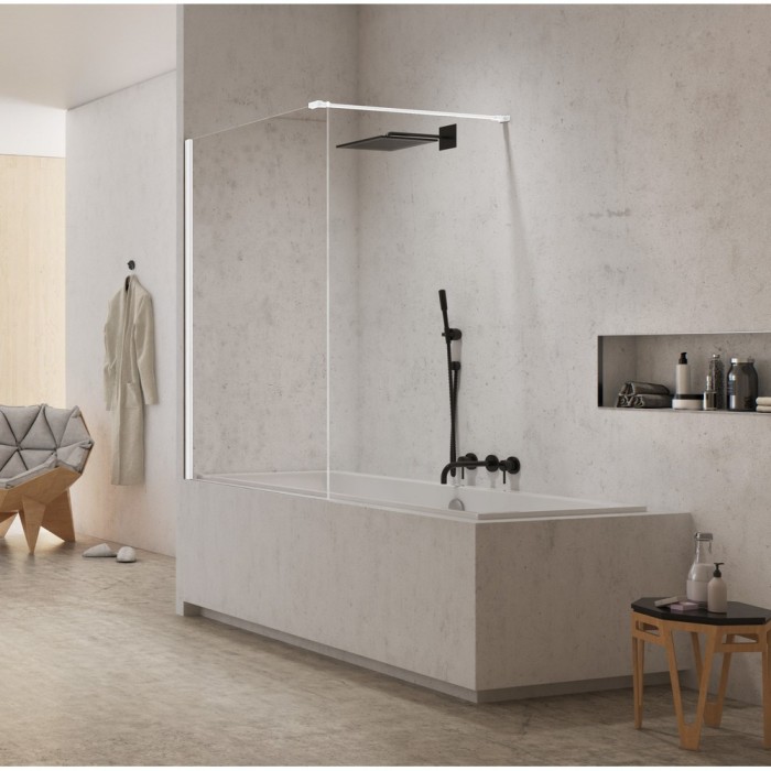 Шторка для ванны 70x150, New trendy New modus white, белый арт. EXK-2337-WP