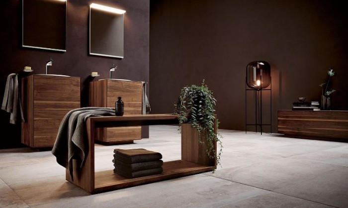 Keuco тумба под умывальник, 1400x400x535 мм фасад орех, edition lignatur, арт. 33360 800011