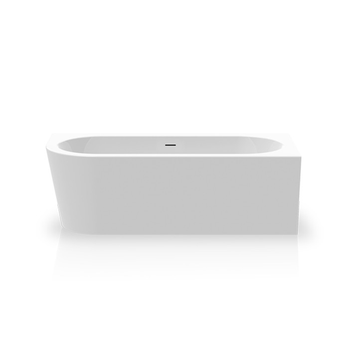 Knief ванна в правый угол 165x75х58см., с щелевым переливом, без сл-пер, Wall Corner, 0100-255-L bi matt 0100-091-06 цвет: белый