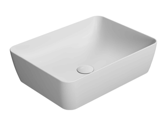GSI Раковина накладная 50х38х14 см, матовая, санфаянс, Color-elements - 903709