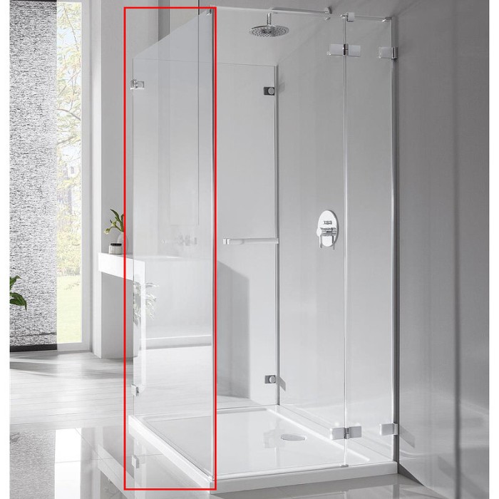 Radaway душевая стенка s3 120 профиль хром стекло прозрачное, Euphoria - 383037-01