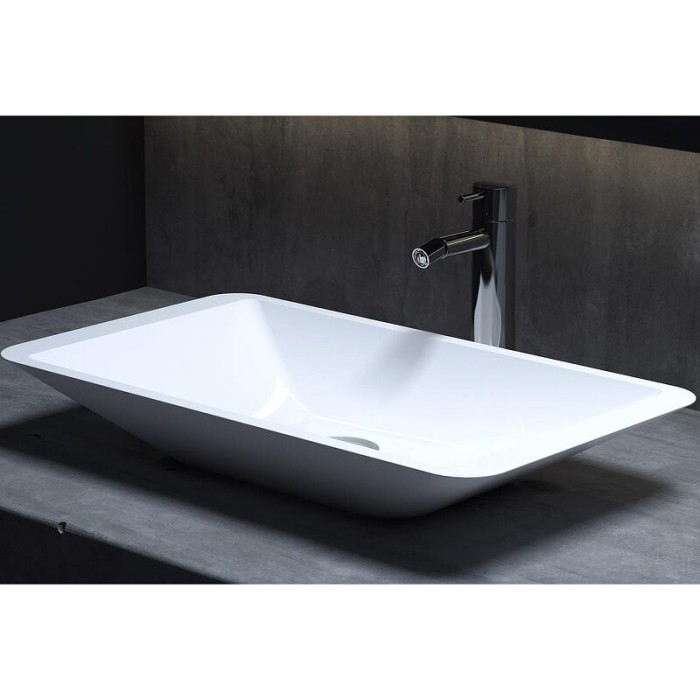 Salini раковина накладная 57x33,5, callista, 1101207smrf цвет: матовый белый