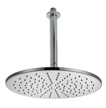 Верхний душ D300 мм с потолочным держателем L180 мм, Cisal Shower, золото брашированное арт. DS0137002W