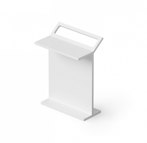 Столик с полотенцедержателем 500x320x700, Pedestal Basin Dea, белый арт. DD3004 500 18