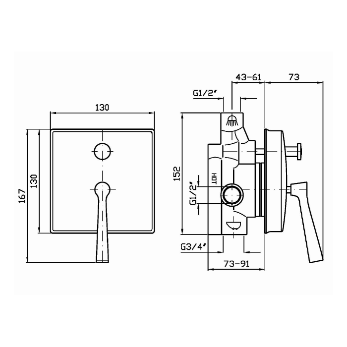 Zucchetti встроенный однорычажный смеситель, bellagio, хром арт. zp3612