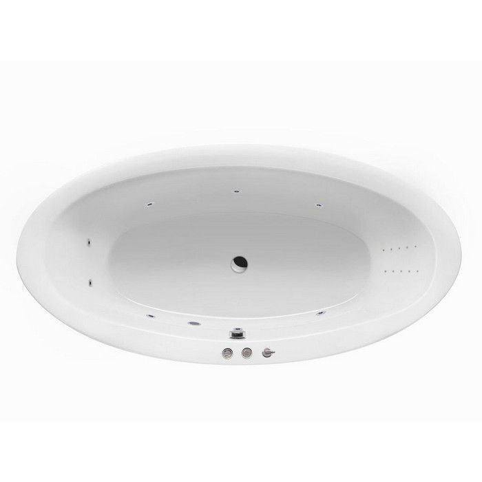 Ванна 190x95 smart nano, Excellent Lumina, хром арт. WAEX.LUM19.SMARTNANO.CR