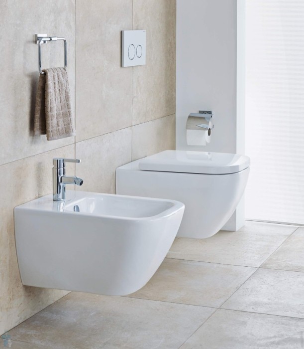 Duravit подвесной унитаз 62 см безободковый, happy d.2, 2550090000 цвет: белый глянцевый