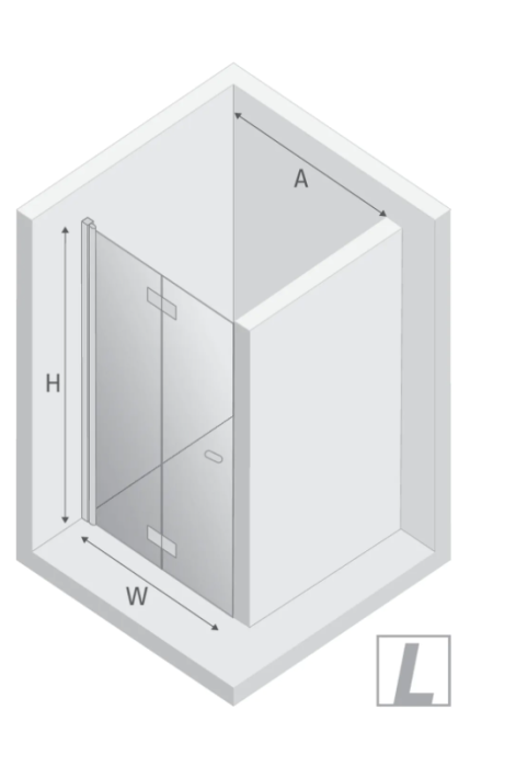 Дверь в нишу l 80x195, New trendy New soleo light gold, светлое золото арт. D-0462A