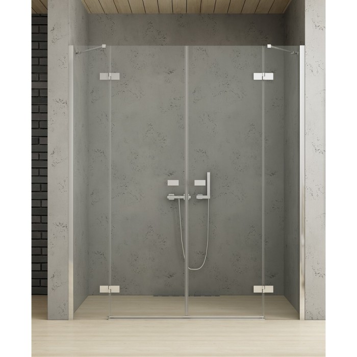 Дверь в нишу 160x200, New trendy Reflexa chrome, хром арт. EXK-5071