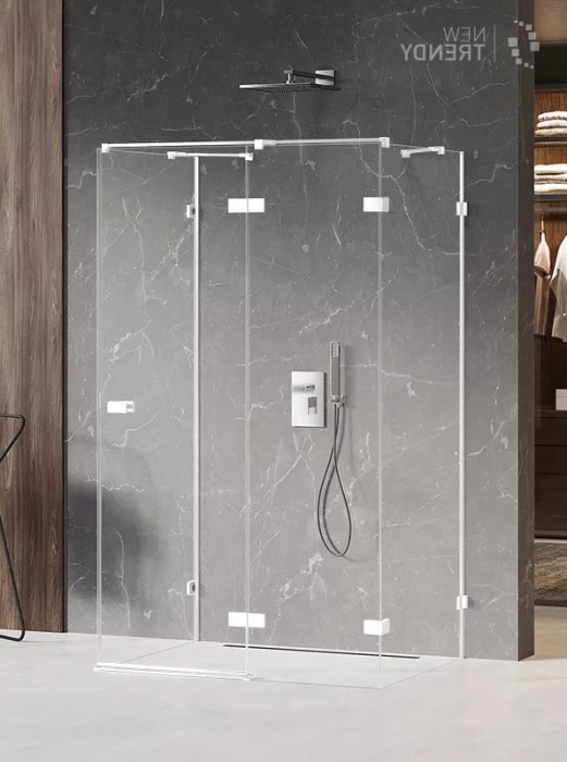 Душевое ограждение r 90x70x200, New trendy Avexa white, белый арт. EXK-2882