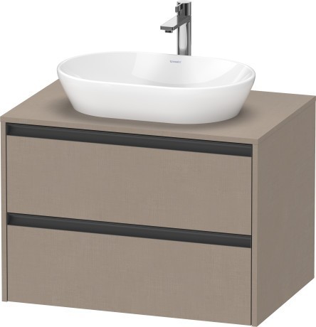 Duravit тумба подвесная под раковину 550 мм х 800 мм х 568 мм, ketho.2, k24895075750000 цвет: лён