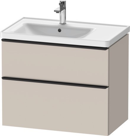 Duravit тумба подвесная под раковину 784 мм х 452 мм, d-neo, de435709191 цвет: серо-коричневый матовый