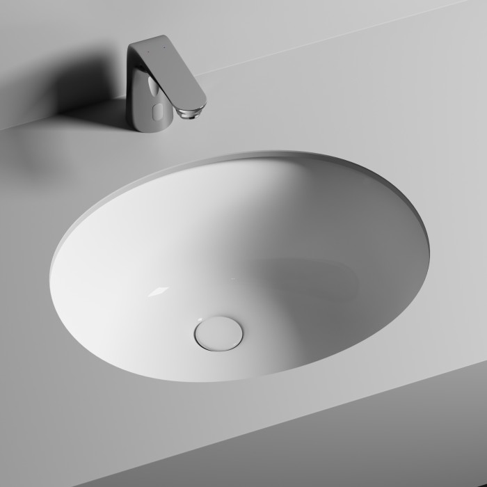Ceramicanova встраиваемая раковина под столешницу element, cn6042 цвет: белый
