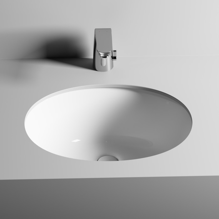 Ceramicanova встраиваемая раковина под столешницу element, cn6042 цвет: белый