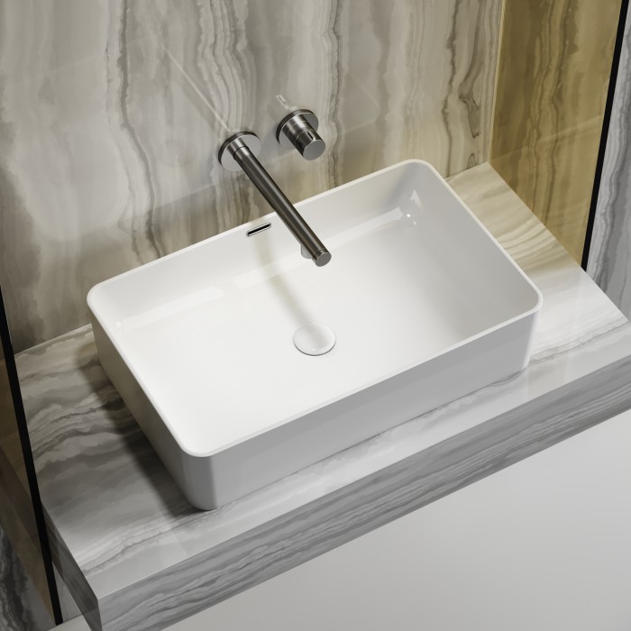 Ceramicanova раковина накладная element, cn6065 цвет: белый