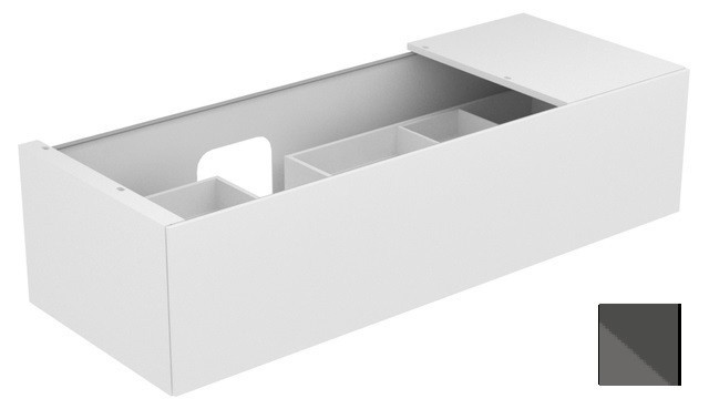 Keuco тумба подвесная под раковину слева с одним выдвижным фронтом со светодиодной подсветкой, edition 11, антрацит арт. 31163 110100