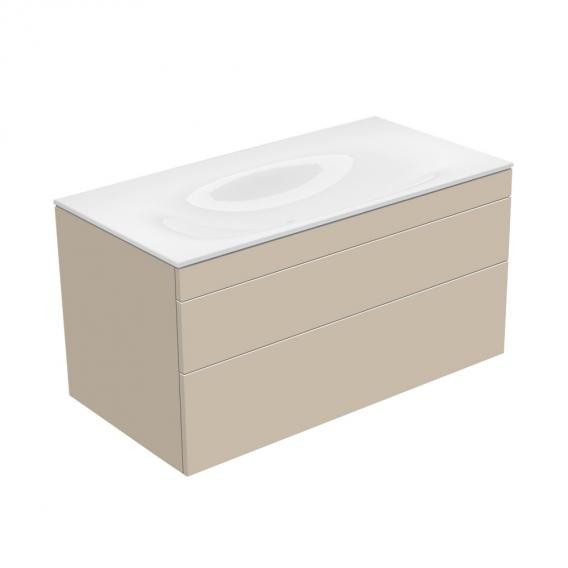 Keuco тумба подвесная под раковину с двумя выдвижными фронтами, edition 400, кашемир арт. 31551 450000