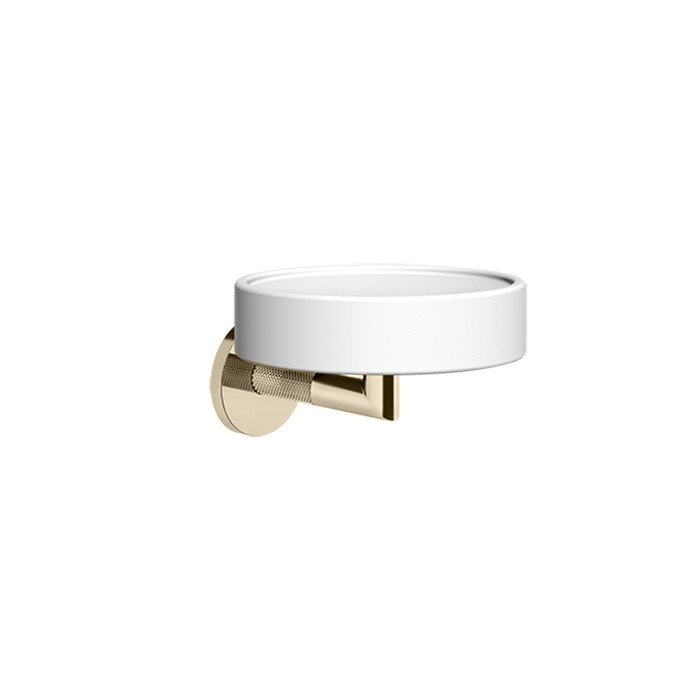Gessi Мыльница, подвесная, Anello, 63701#149 цвет: finox brushed nickel/белый